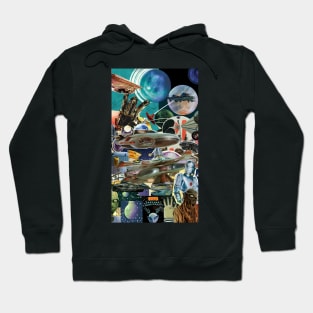 Retro sci fi mixed art Hoodie